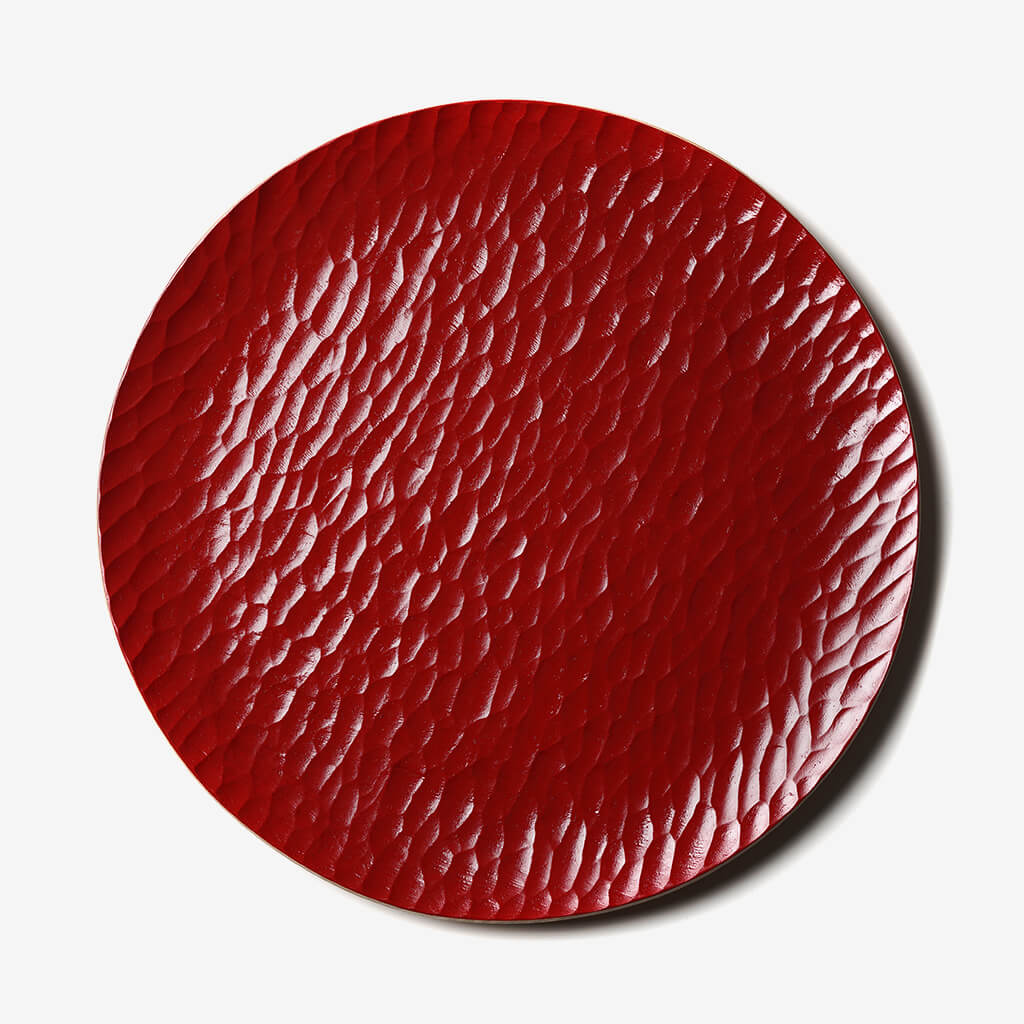 AKIHIRO WOOD WORKS ALqEbh[NX Akihiro Plate Urushi Hybrid Red 390