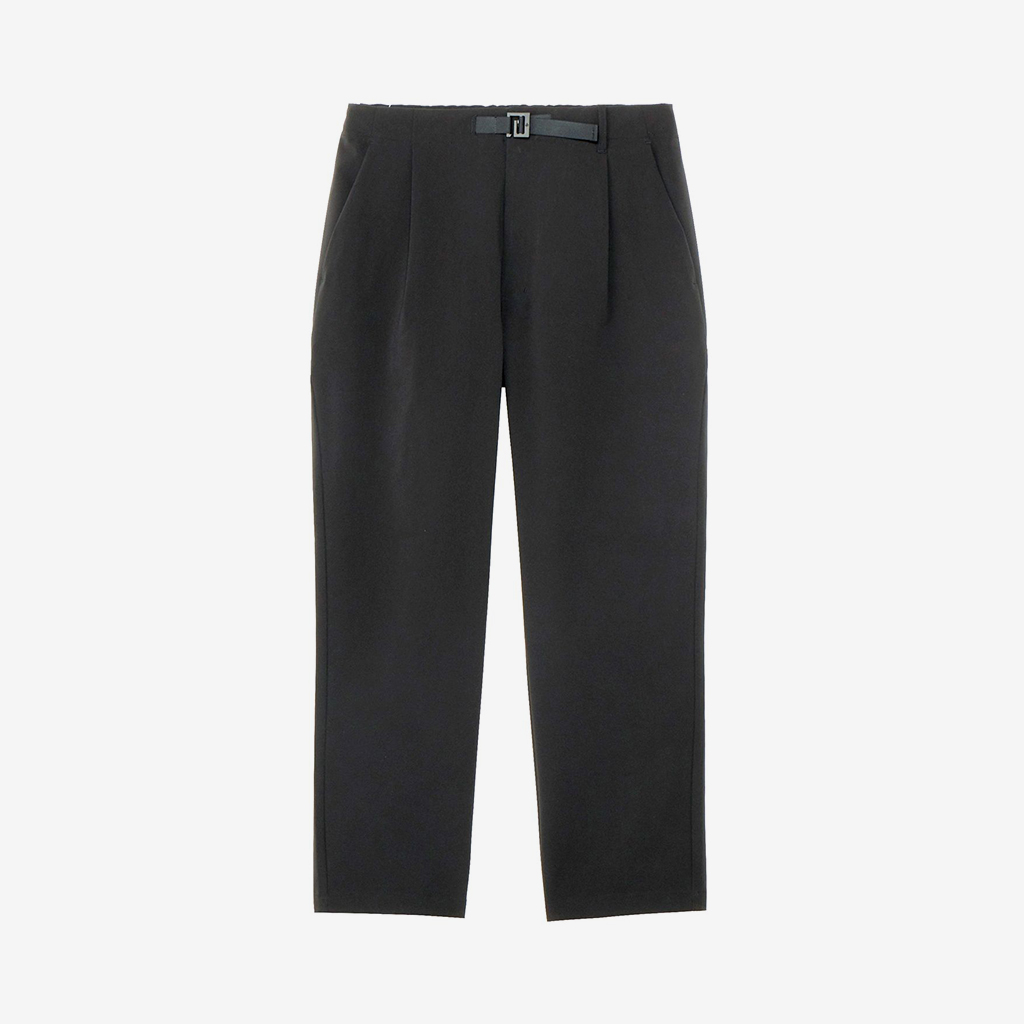 Goldwin S[hEB One Tuck Tapered Stretch Pants Black